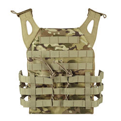 CHALECO TACTICO MOLLE PORTA PLACA MULTICAM