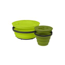 JUEGO DE VAJILLA PLEGABLE COLAPSABLE X-SEAL&GO 4 PIEZAS
