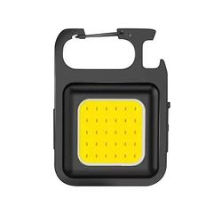 LUZ / LLAVERO RECARGABLE CON MOSQUETÓN, DESTAPADOR, IMÁN