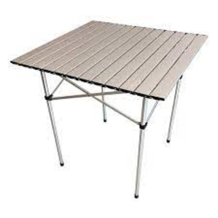 MESA DE ALUMINIO ENROLLABLE SPINIT PARA 4 PERSONAS
