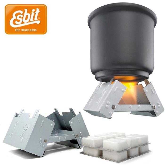 CALENTADOR PORTATIL DE BOLSILLO "BIG" CON 12 PASTILLAS DE COMBUSTIBLE SOLIDO ESBIT