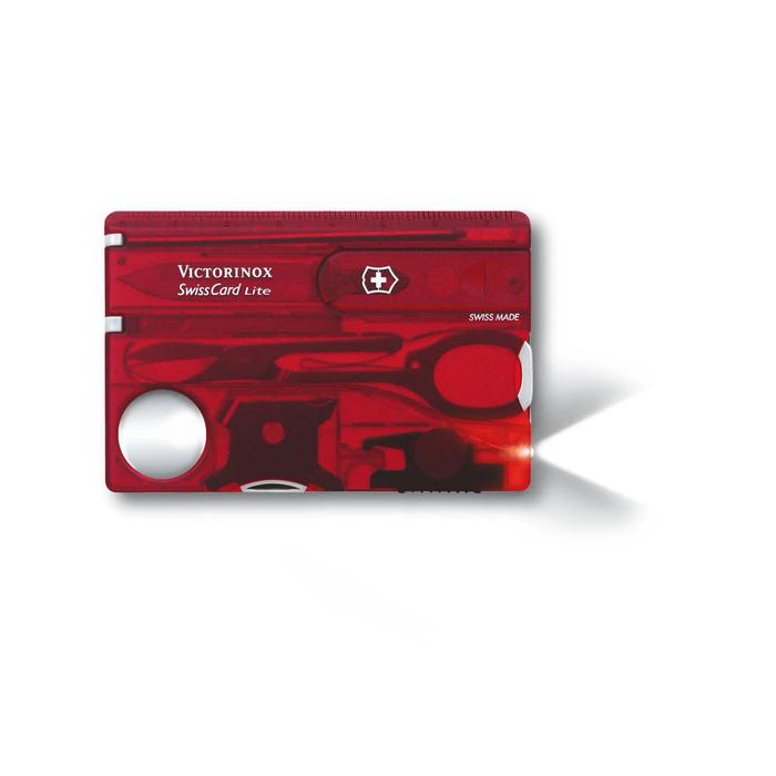 SWISS CARD LITE ROJO TRANSLUCIDO