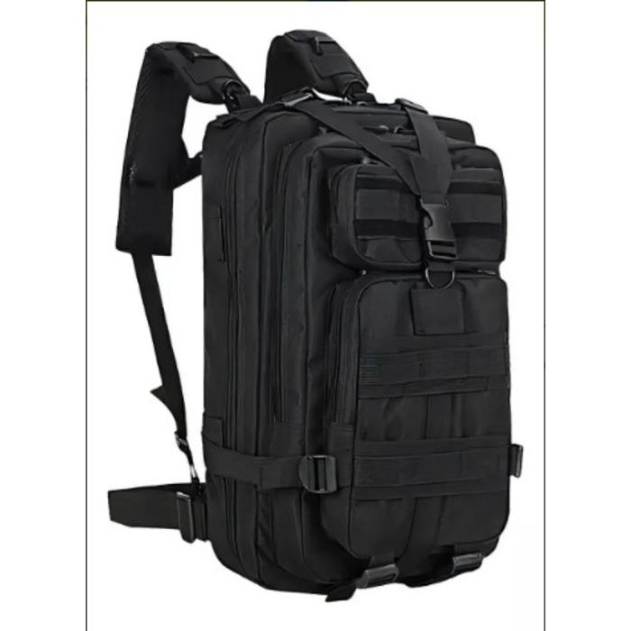MOCHILA TACTICA REFORZADA SISTEMA MOLLE -NEGRA