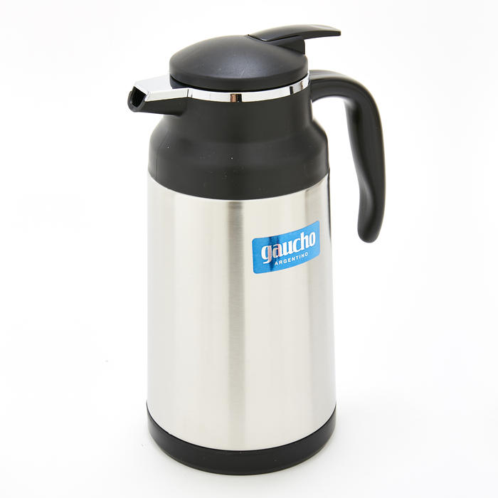 JARRA CAFETERA DE 1500CC. GAUCHO ARGENTINO DE ACERO INOXIDABLE