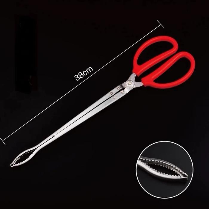 PINZA TIJERA TONG PARA OFIDIOS SERPIENTES ALUMINIO 38 Cm
