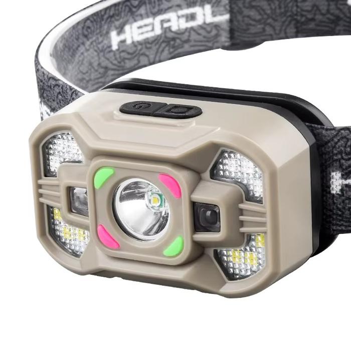 LINTERNA DE CABEZA LED	XPE + COB 90 LUMENES CON USB