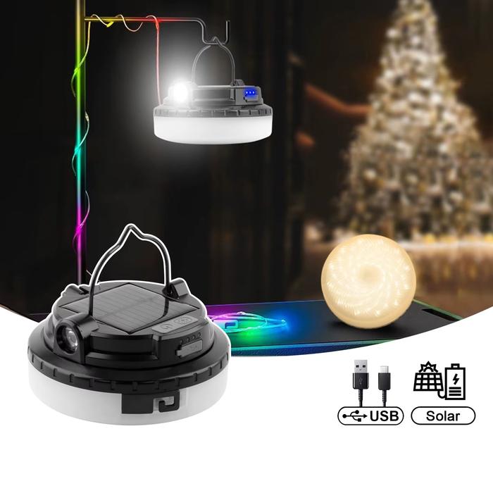 FAROL LED DE CAMPING CON GUIRNALDA DE LUCES