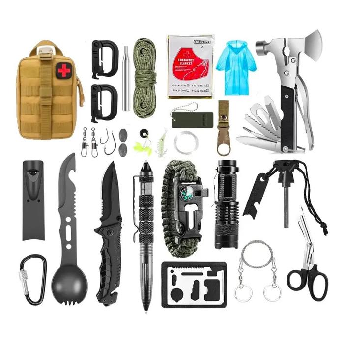 KIT SUPERVIVENCIA CON POUCH DE TRANSPORTE