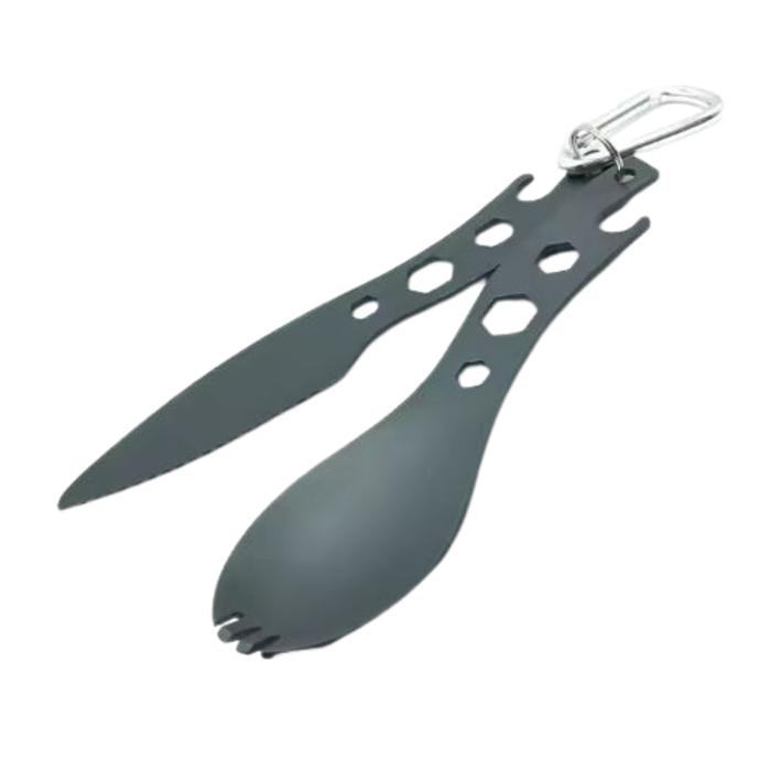 CUBIERTOS CON MOSQUETON 14CM 66G