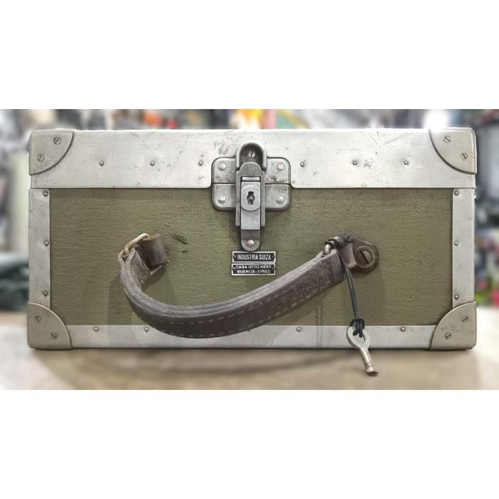 CAJA VALIJA  MILITAR PORTA MATERIAL OPTICO