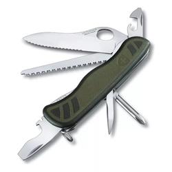 CORTAPLUMA VICTORINOX SWISS SOLDIER KNIFE GREEN - ONE HAND