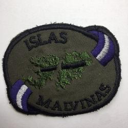 ISLAS MALVINAS EN BAJA VISIBILIDAD BANDERA AZUL Y BLANCA