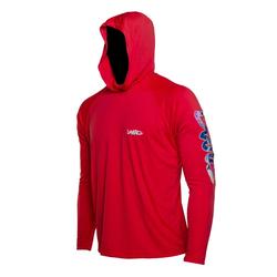 REMERA TECNICA MANGA LARGA, CON PROTECCION UPF50+ Y CAPUCHA
