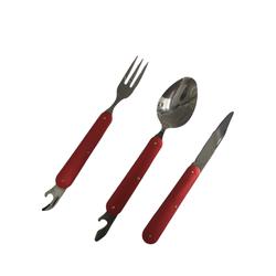 SET CUBIERTO CAMPING CON FUNDA