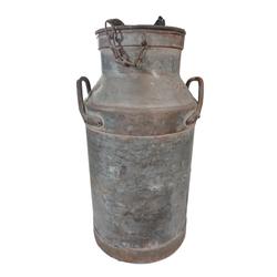 JARRO ANTIGUO LECHERO, METALICO DE 50 LITROS