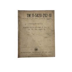 MANUAL DE OPERACIONES DE RADIO SETS AN/PRC-8, -8A, -9, -9A, -10, -10A, Y -28