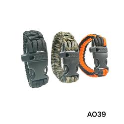 PULSERA DE SOGA SUPERVIVENCIA CON SILBATO
