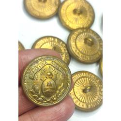 BOTONES 25mm CON ESCUDO NACIONAL DE UNIFORME DE EJERCITO