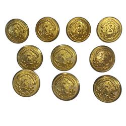 BOTONES 20mm CON ESCUDO NACIONAL DE UNIFORME DE EJERCITO