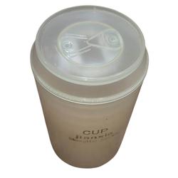 JUEGO DE 4 VASOS PLASTICOS + 1 CON TAPA Y ABRELATA