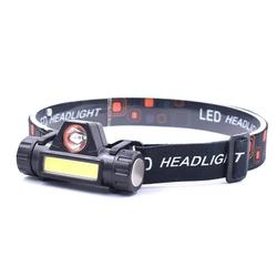 LINTERNA FRONTAL DOBLE LUZ CON IMAN Y RECARGABLE